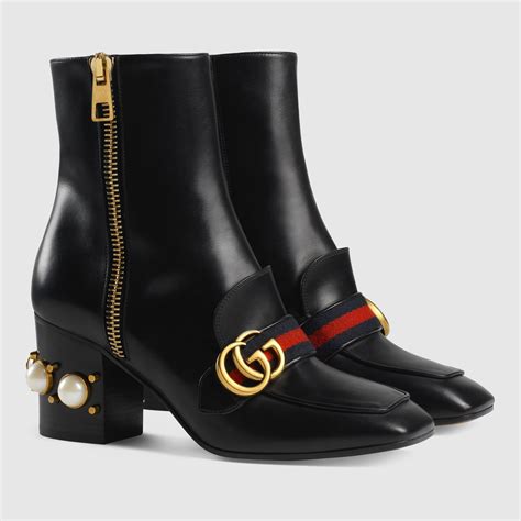 gucci heeled ankle boots